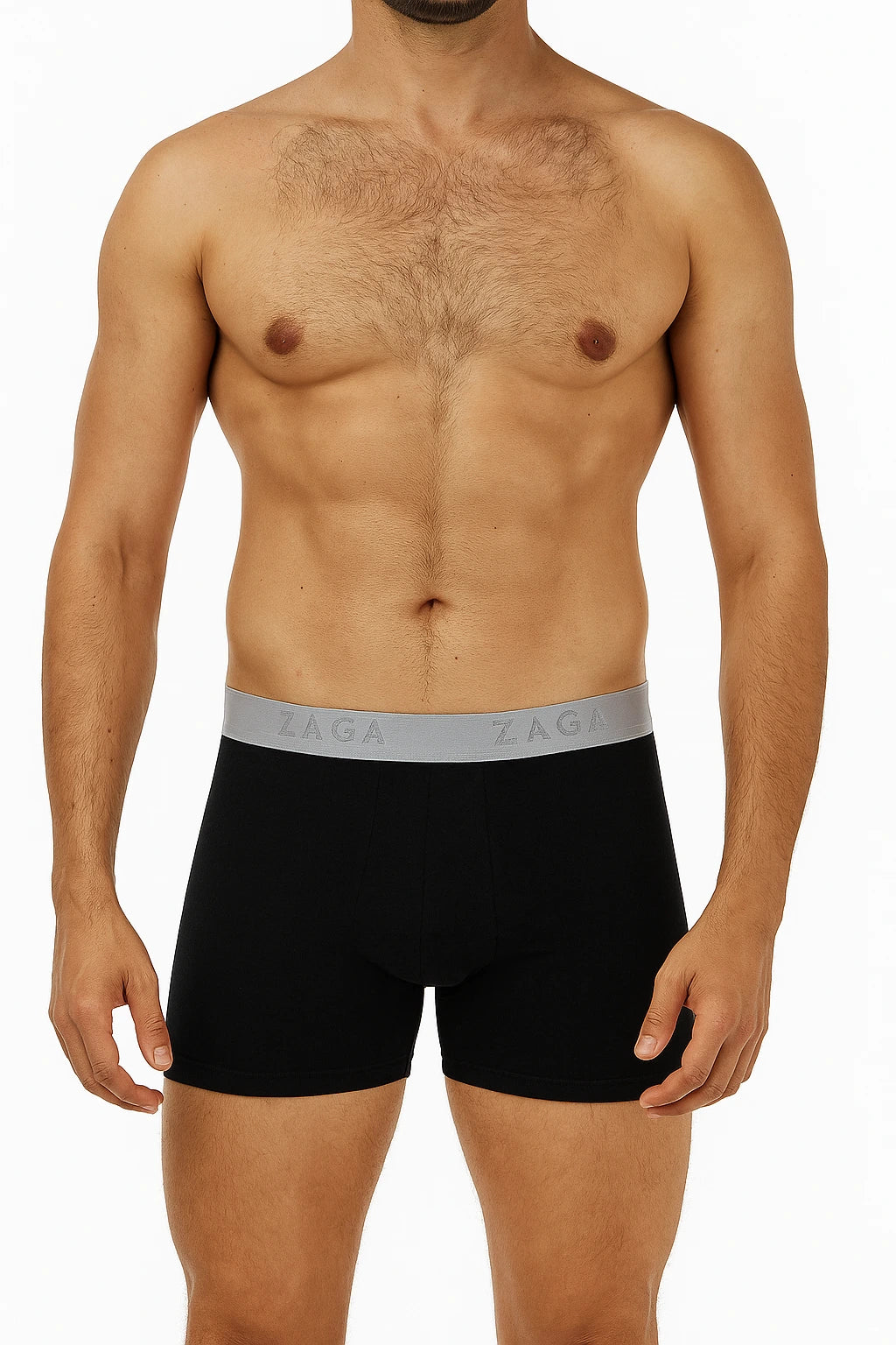Boxer Corto Algodón 100% 6Pack Negro, Rayas, Jaspe