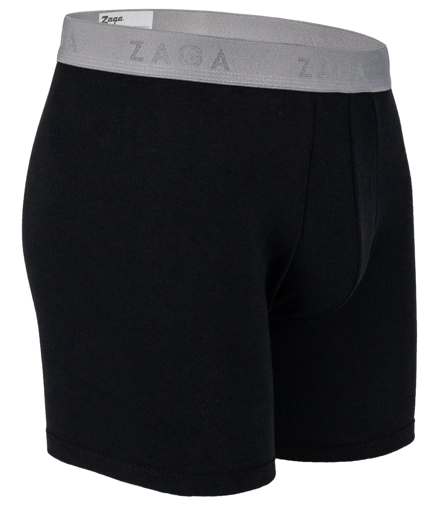 Boxer Largo Algodón 100% 6Pack Negro/ Jaspe/ Negro