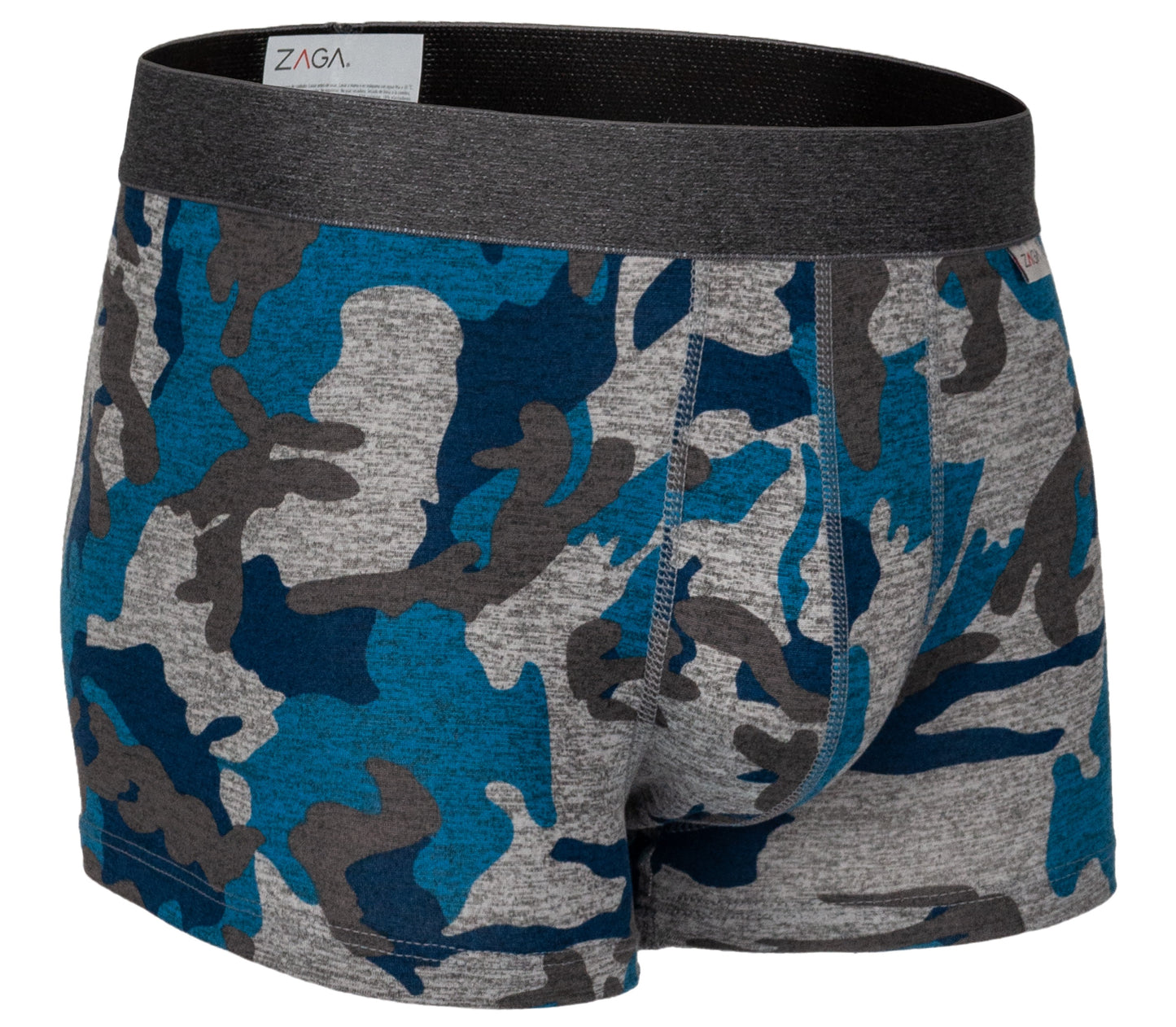 Boxer Corto Camuflaje Azul 6 Pack
