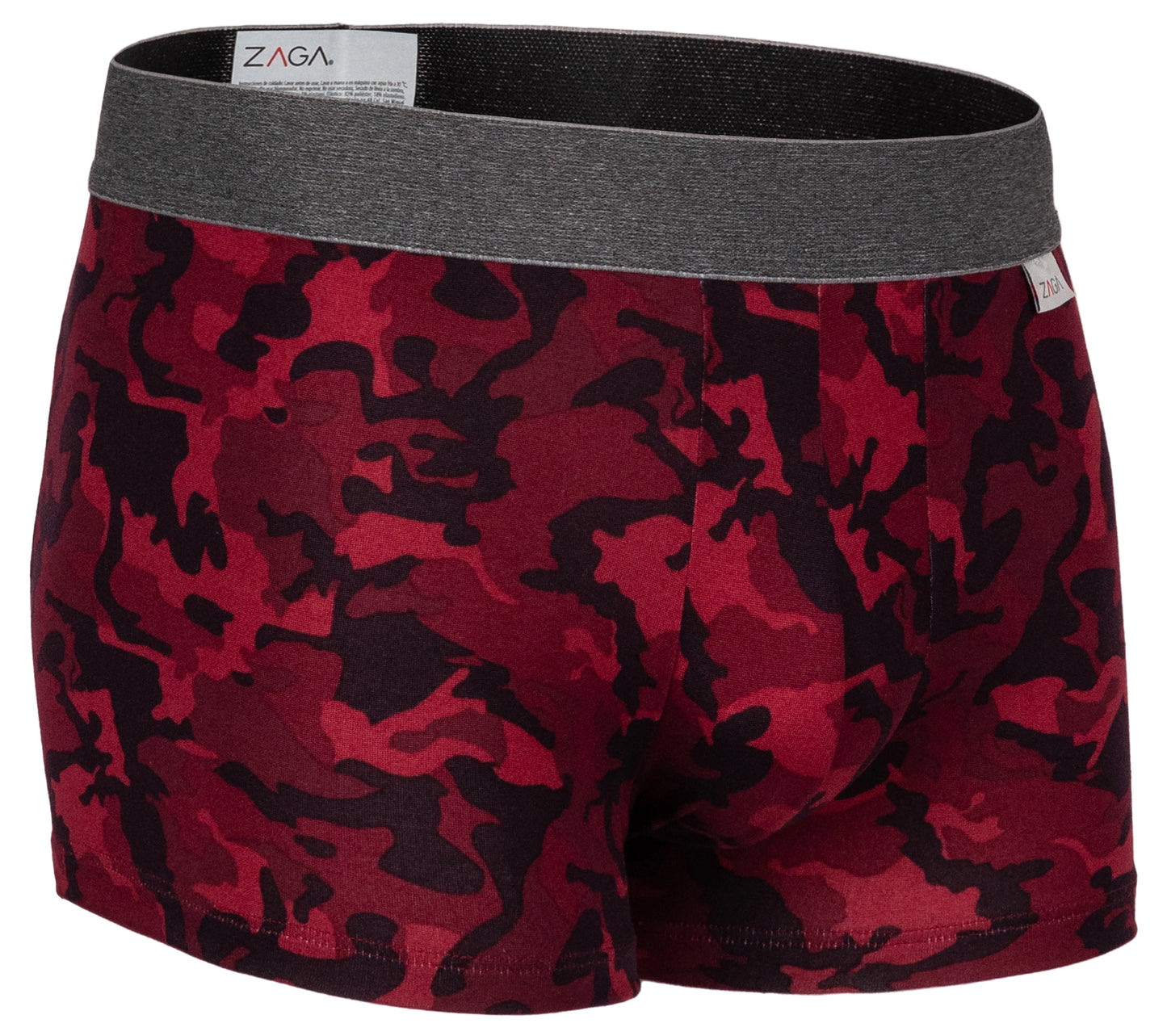 Boxer Corto Rombos Vino 6 Pack