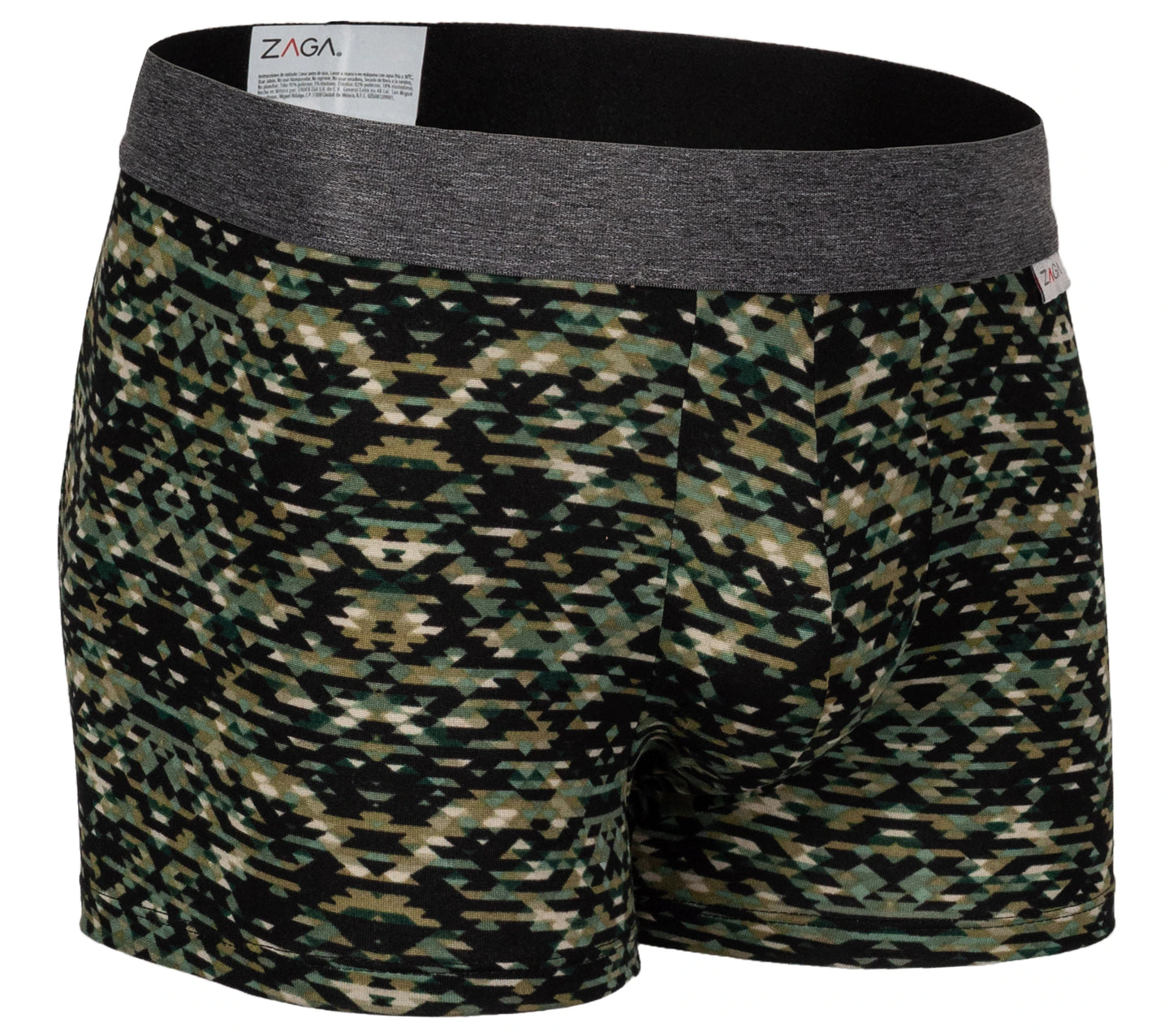 Boxer Corto Rombos Verde 6 Pack