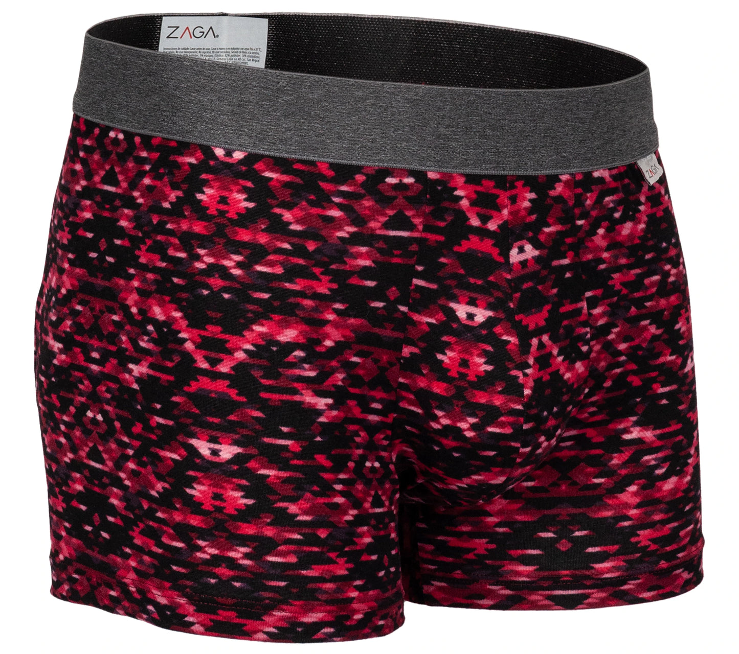 Boxer Corto Rombos Vino 6 Pack