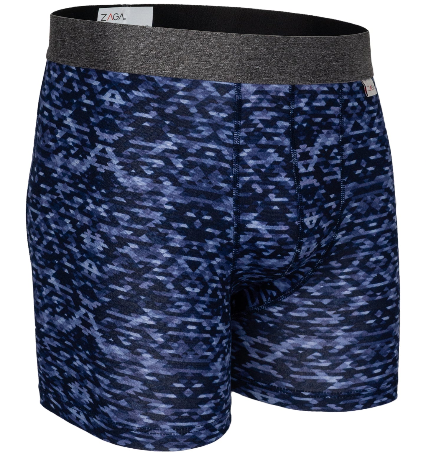 Boxer Largo Rombos Azul 6 Pack