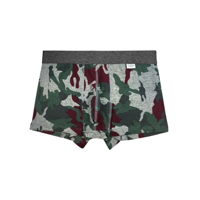 Boxer Corto Camuflaje Vino 6 Pack
