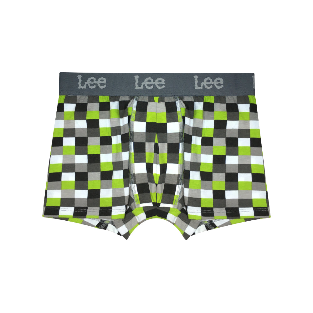 Boxer Corto Lee 6 Pack Verde Cuadros