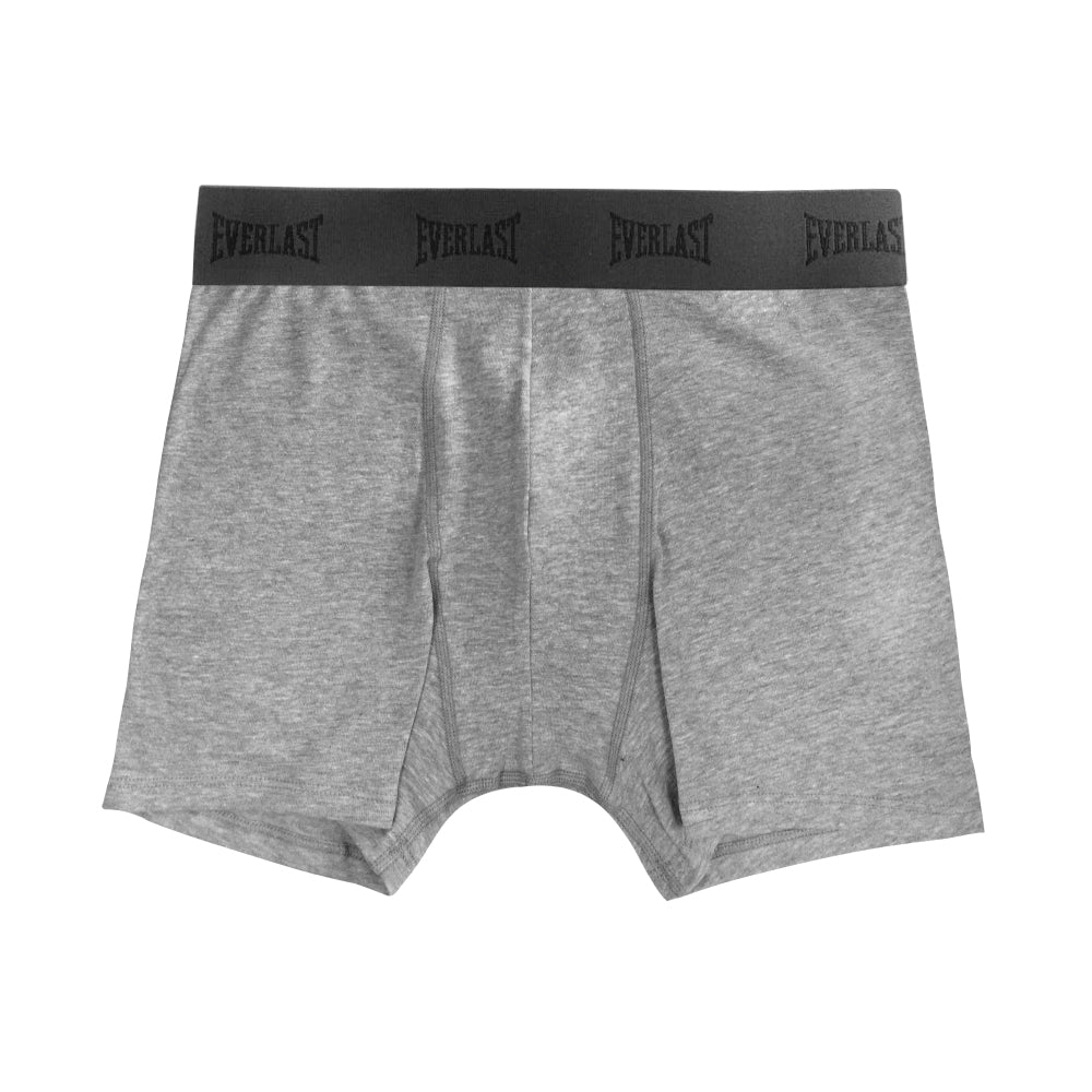Boxer Largo Everlast 6 Pack Colores Lisos Negro Gris Jaspe