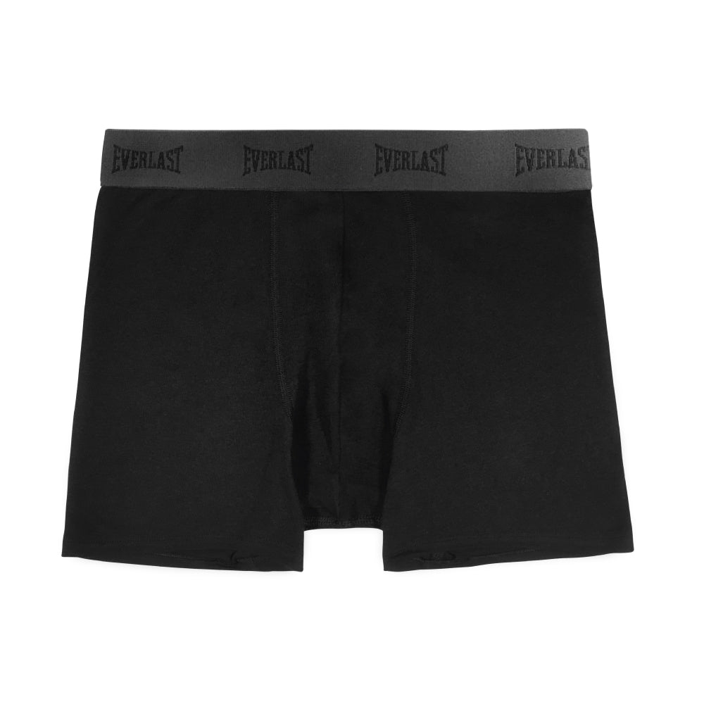 Boxer Largo Everlast 6 Pack Colores Lisos Negro Gris Jaspe