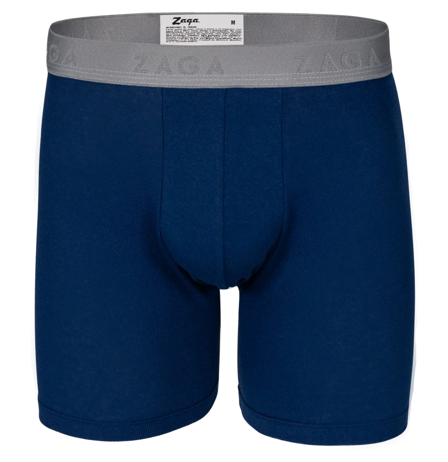 Boxer Largo Algodón 100% 6Pack Azul Rayas Jaspe