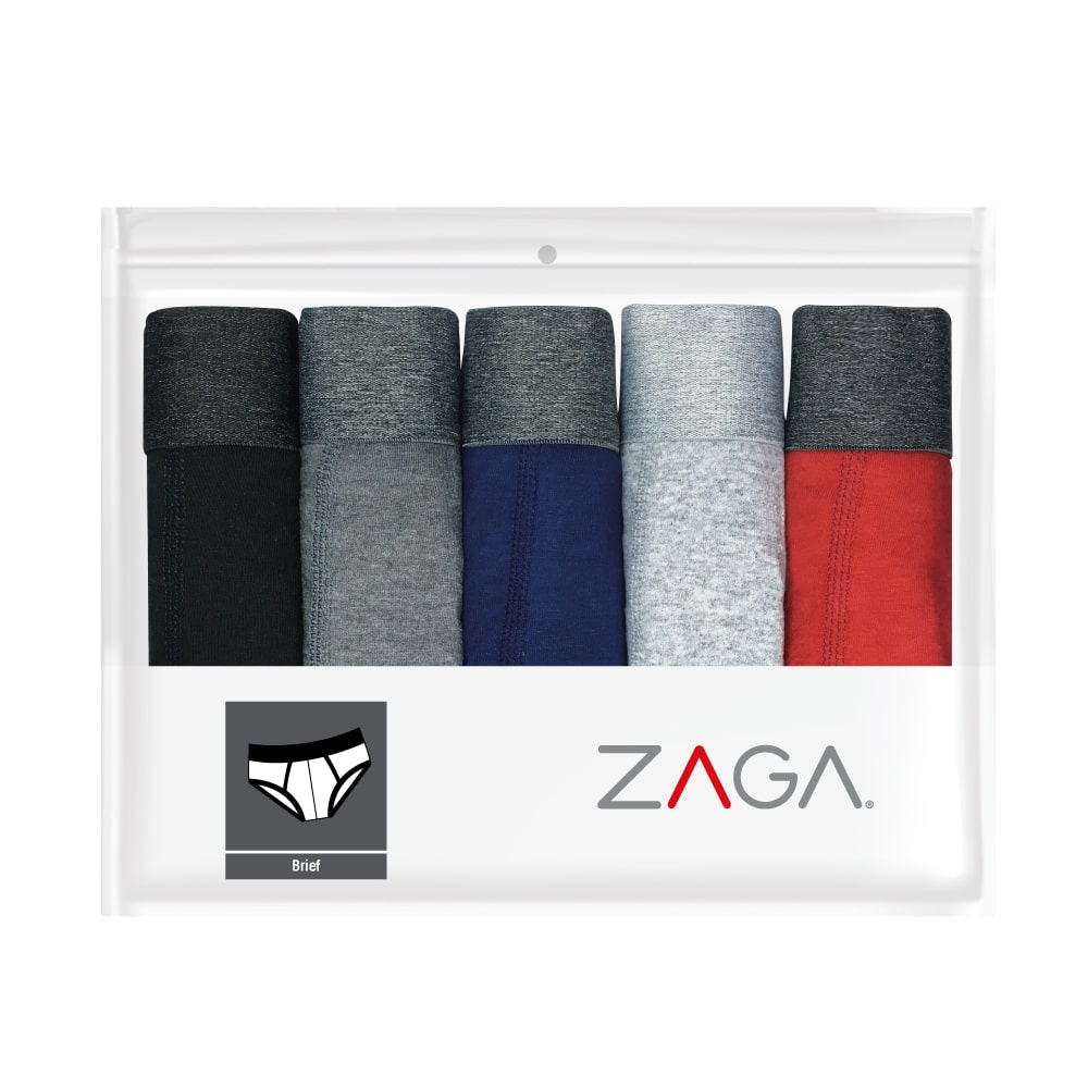 Brief 5 Pack Colores Lisos