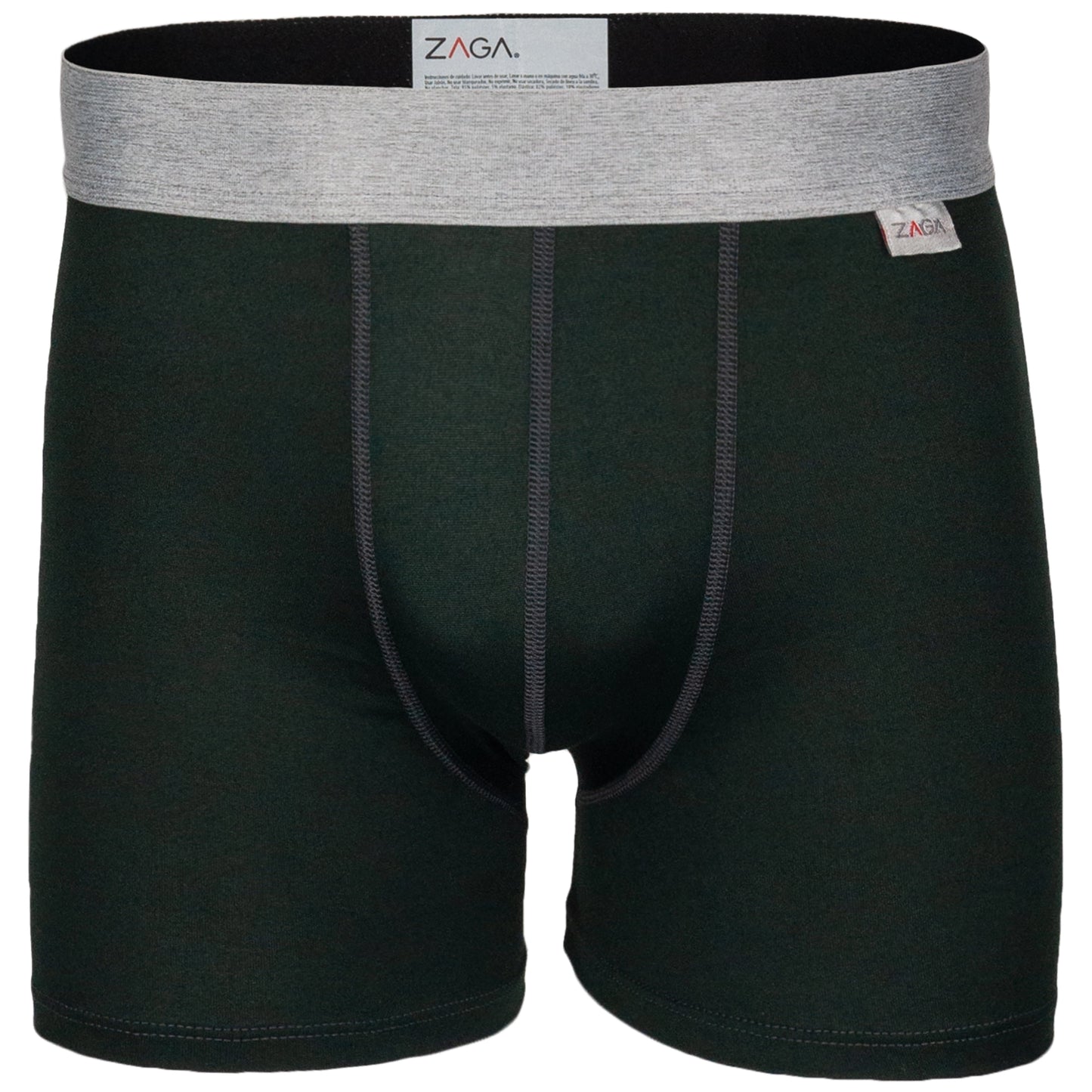 Boxer Largo Negro, Verde, Acero, Vino, Jaspe, Marino 6 Pack