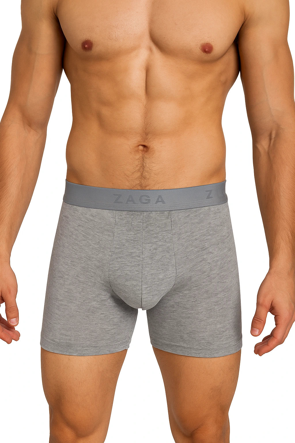Boxer Largo Algodón 100% 6Pack Negro, Acero, Jaspe