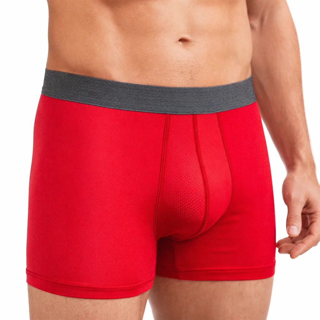 Boxer Corto Zaga Hombre 6 Piezas Mesh y Microfibra Sport