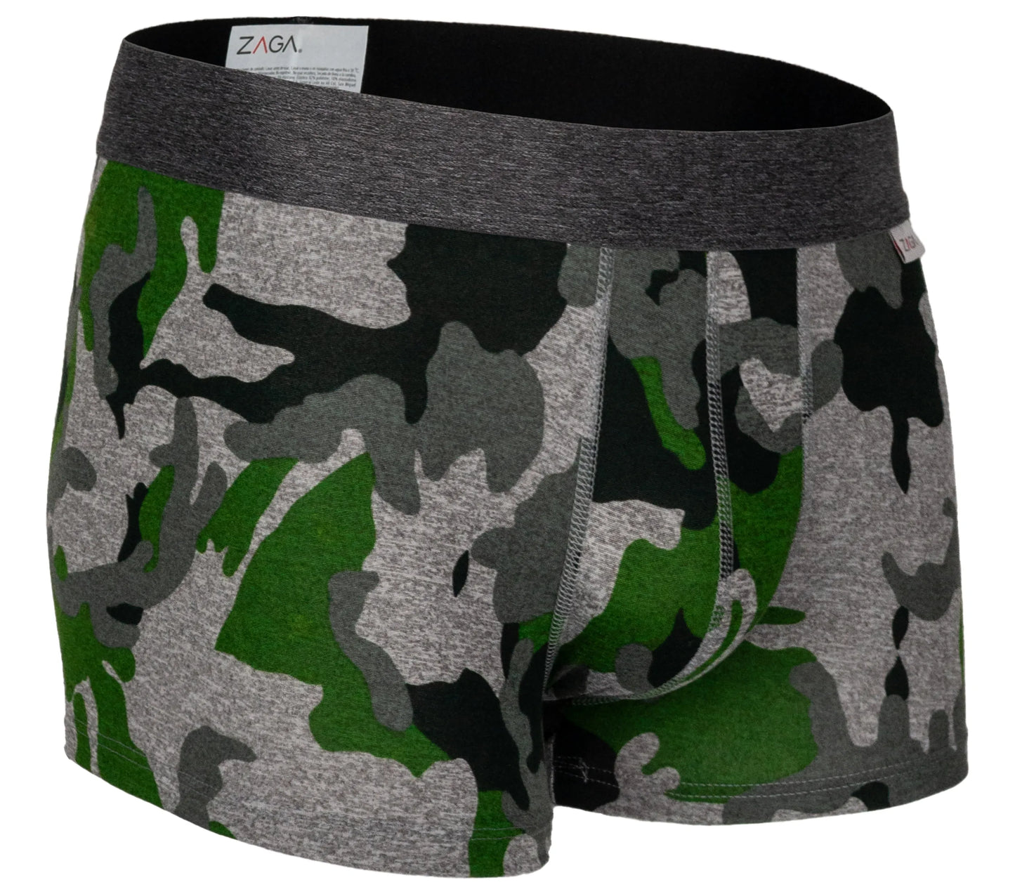 Boxer Corto Camuflaje Verde 6 Pack