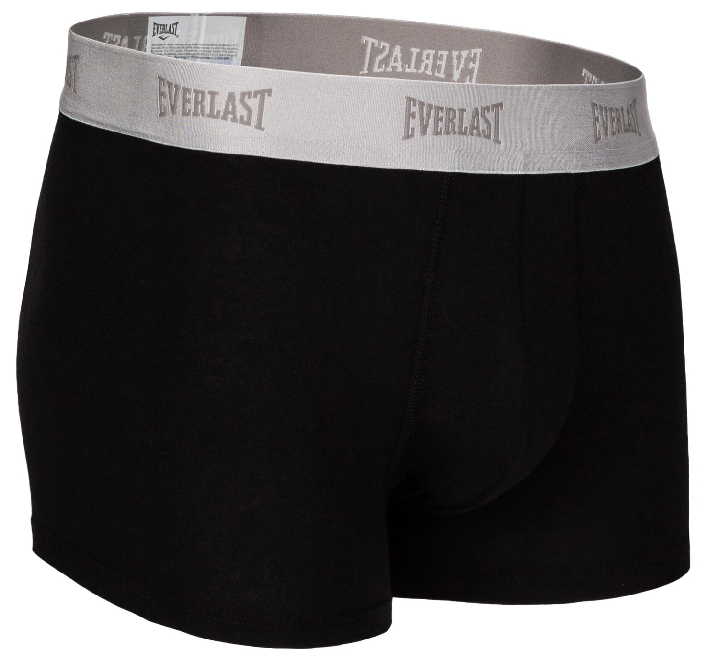 Boxer Corto Everlast Hombre 6 Piezas Negro Gris Jaspe