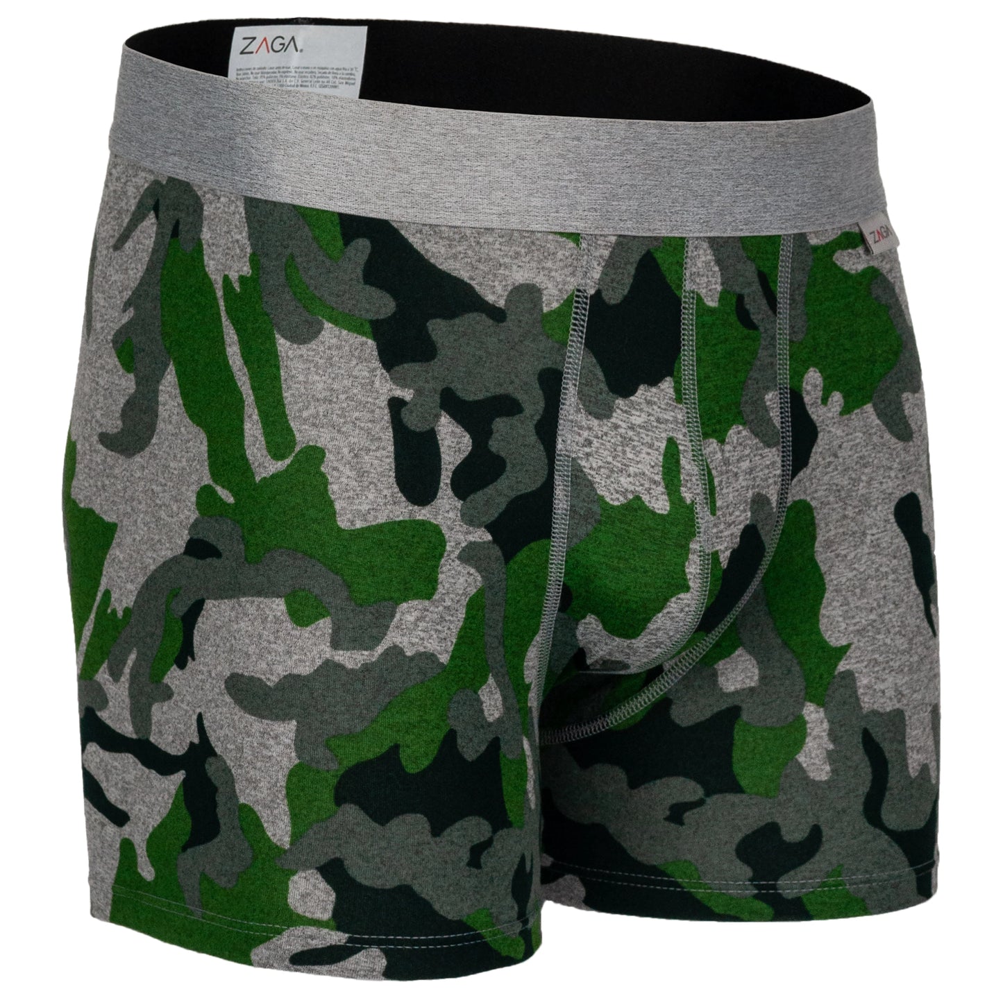 Boxer Largo Camuflaje Verde 6 Pack