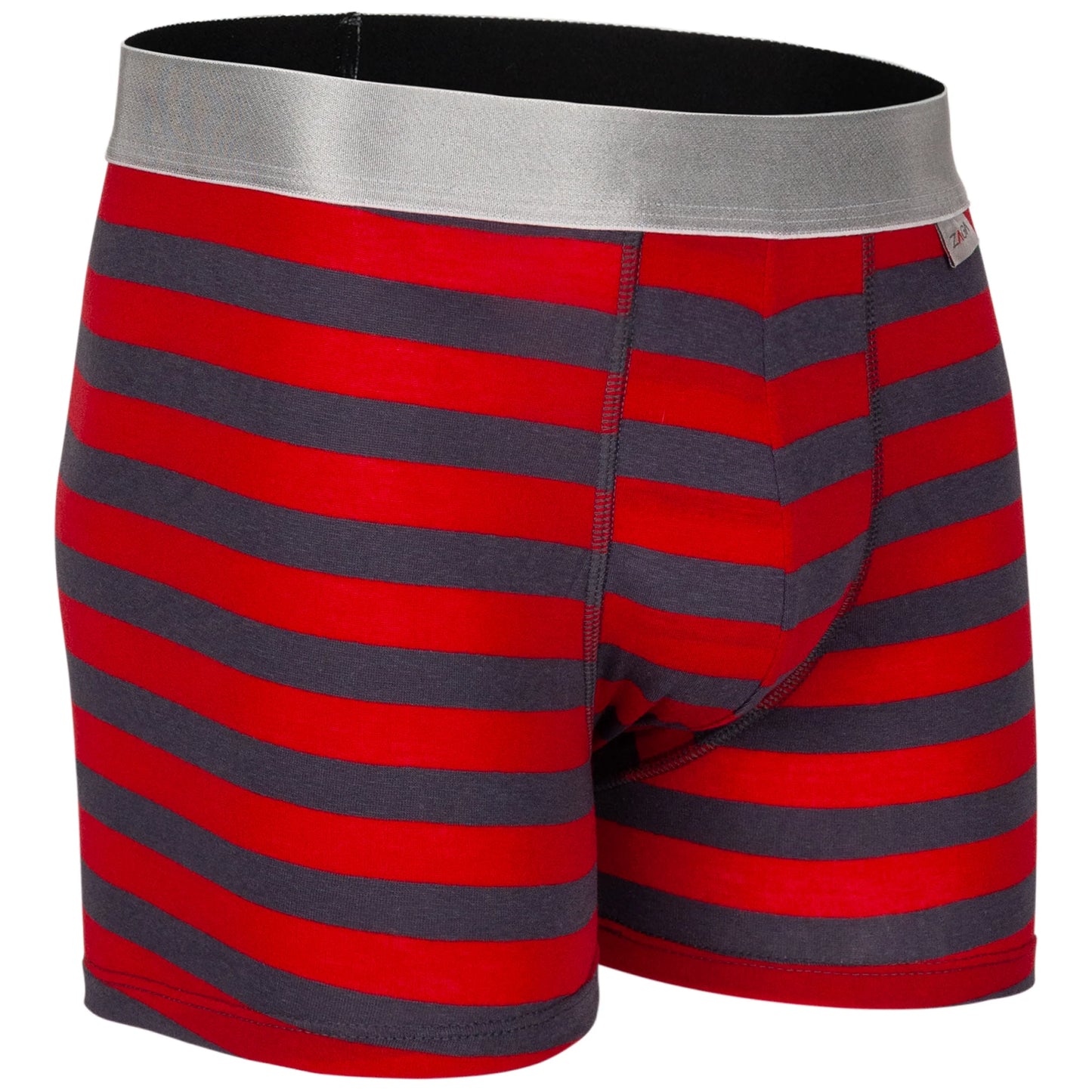 Zaga Boxer Largo 6 Pack Marino-Rojo-Negro-Rayas