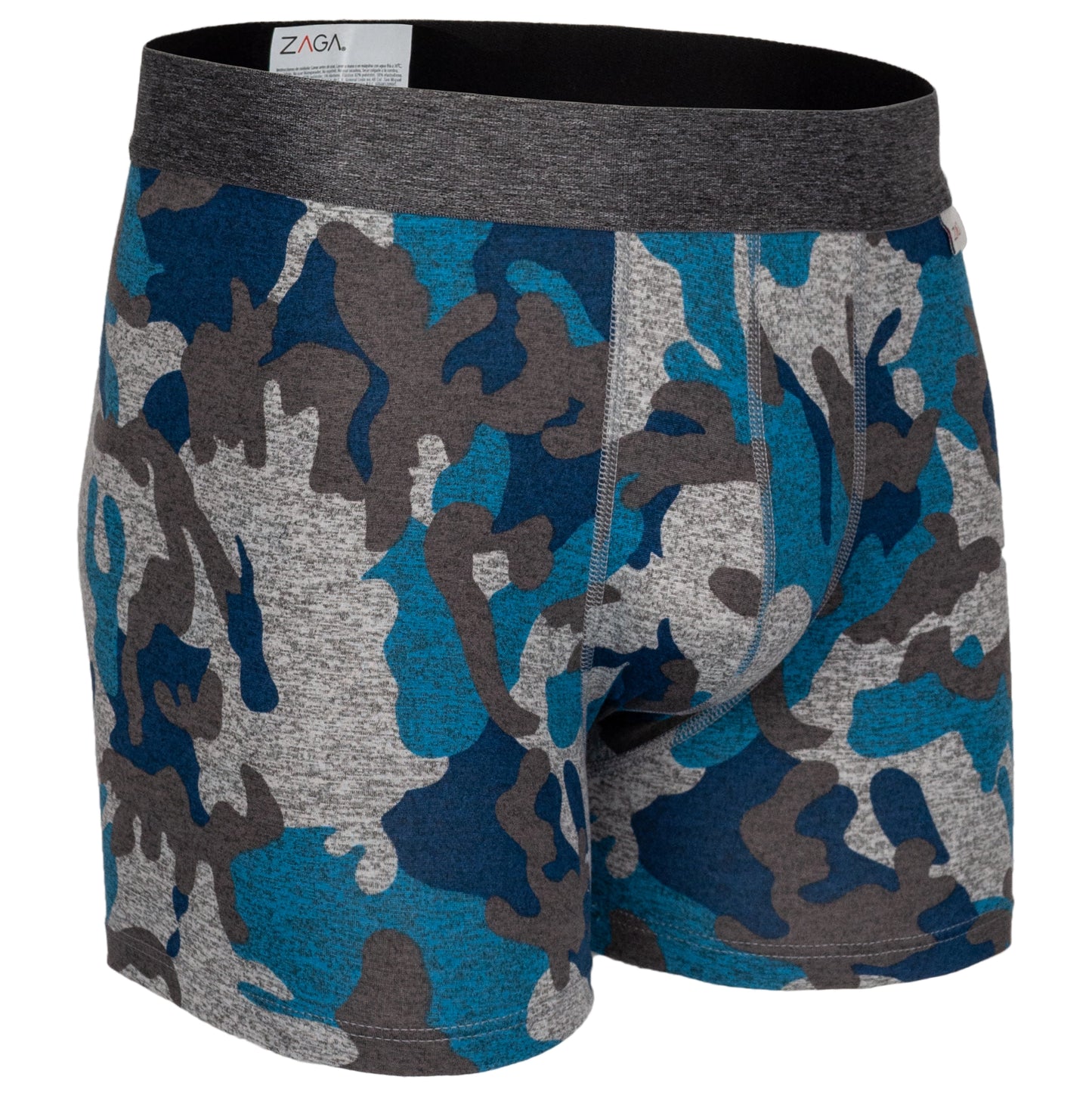Boxer Largo Camuflaje Azul 6 Pack