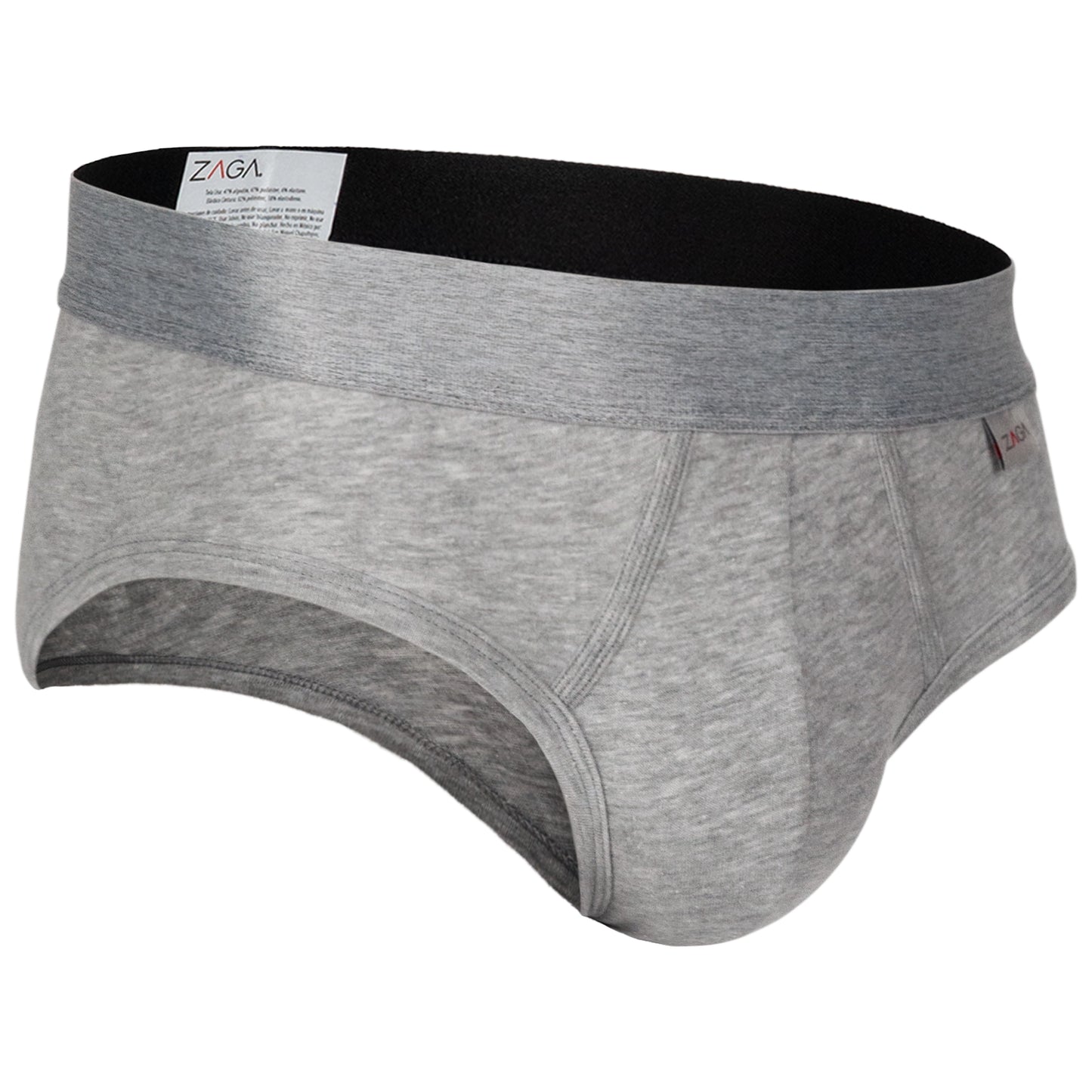 Brief 5 Pack Negro Gris, Jaspe