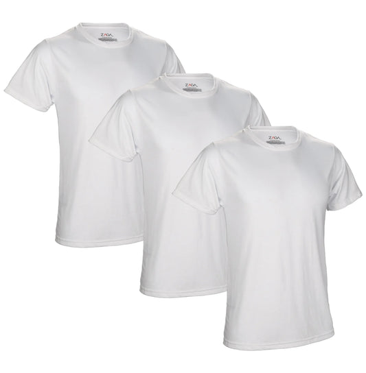 Playera  Cuello Redondo Blanca 3Pack