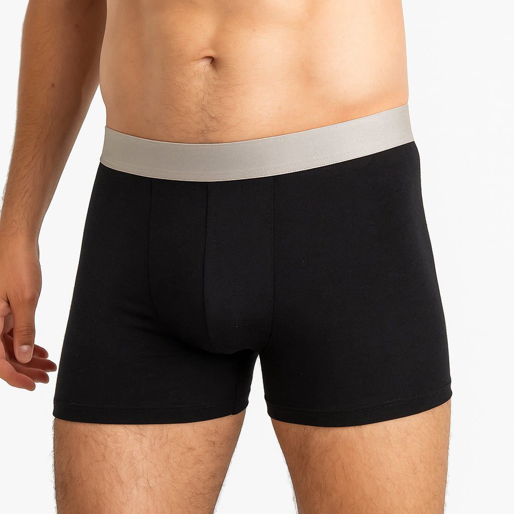 Boxer Corto Everlast Hombre 6 Piezas Negro Gris Jaspe