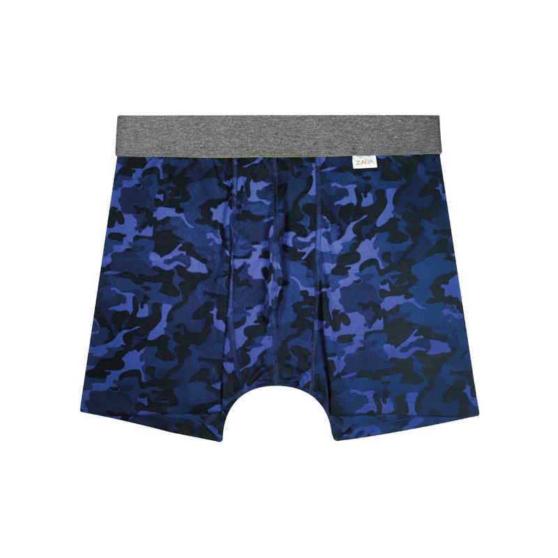 Boxer Largo Rombos Azul 6 Pack