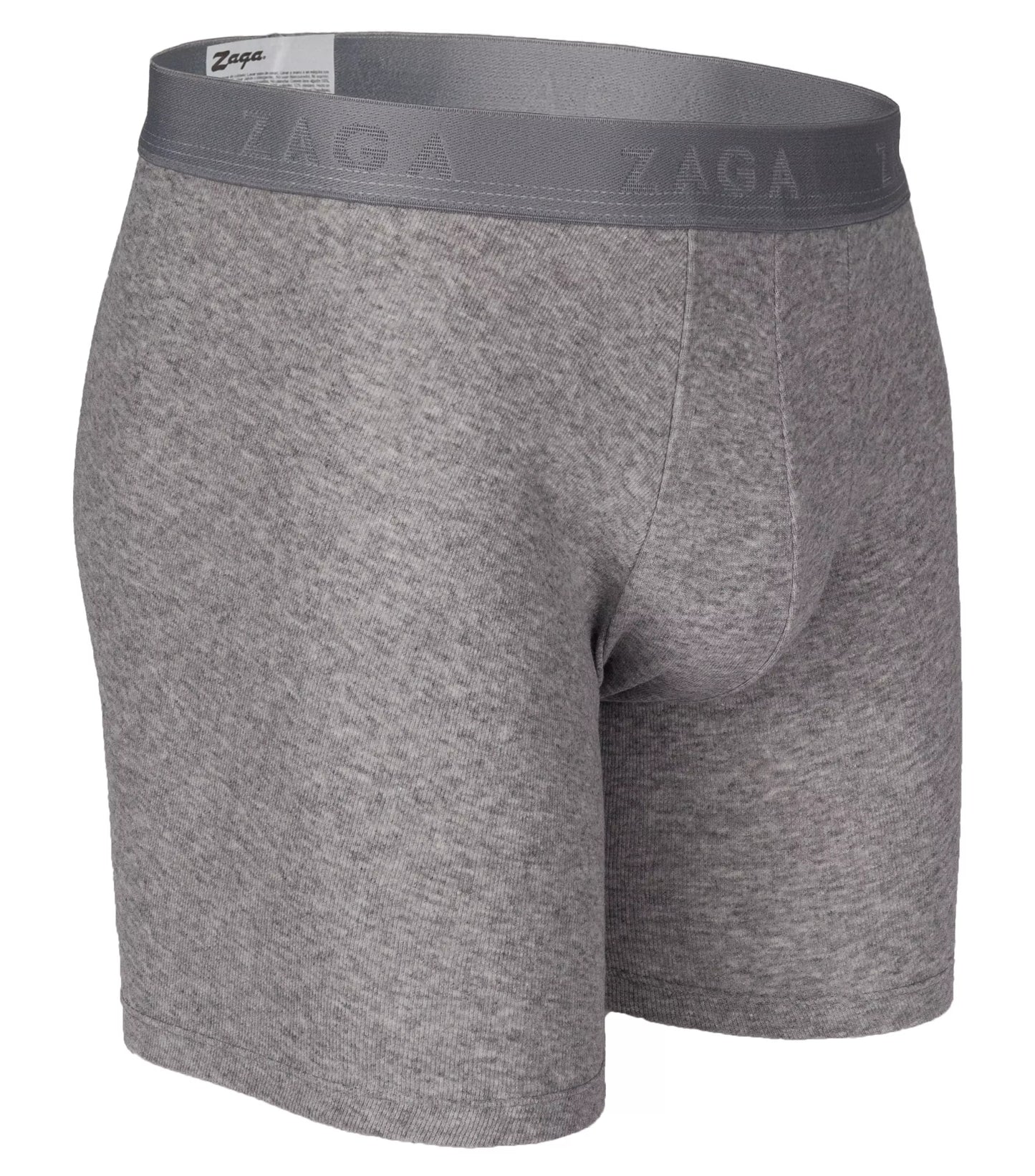 Boxer Largo Algodón 100% 6Pack Negro, Acero, Jaspe
