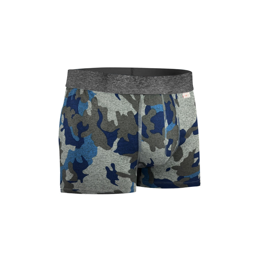 Boxer Corto Camuflaje Azul 6 Pack