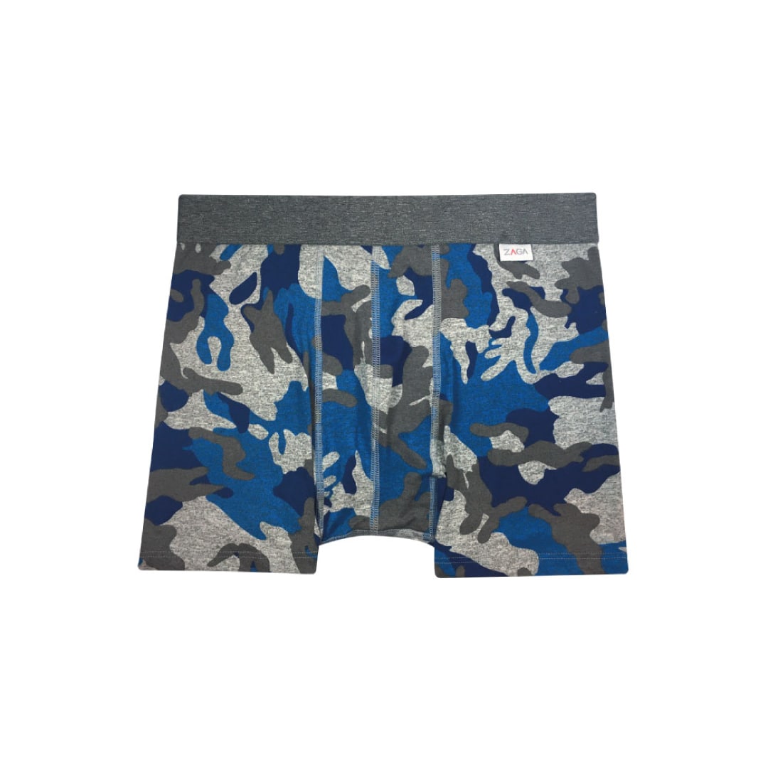 Boxer Largo Camuflaje Azul 6 Pack