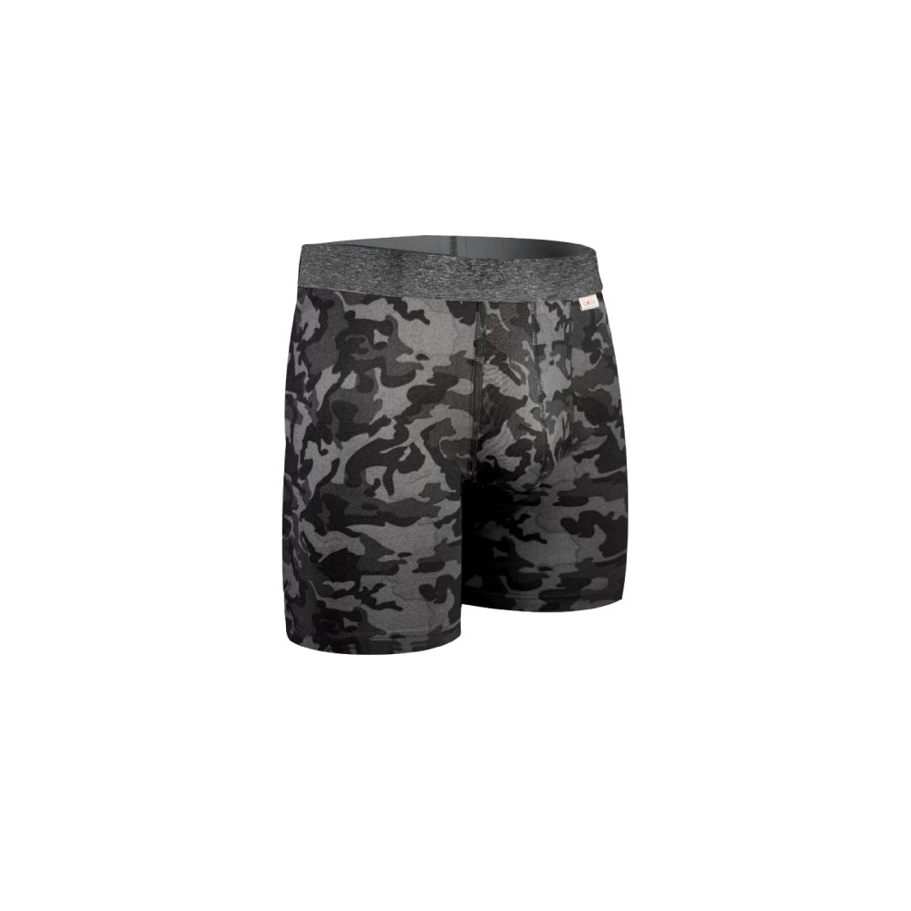 Boxer Largo Rombos Negro 6 Pack