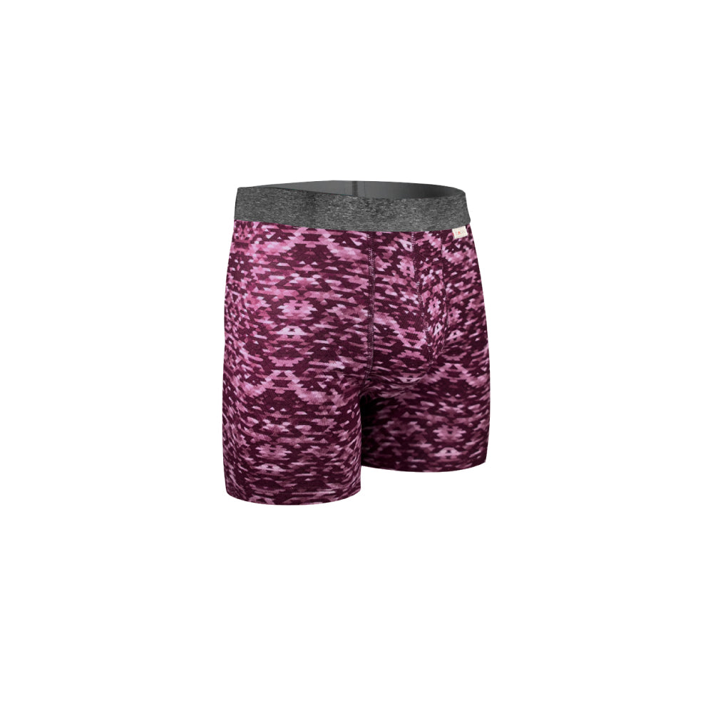 Boxer Largo Rombos Vino 6 Pack