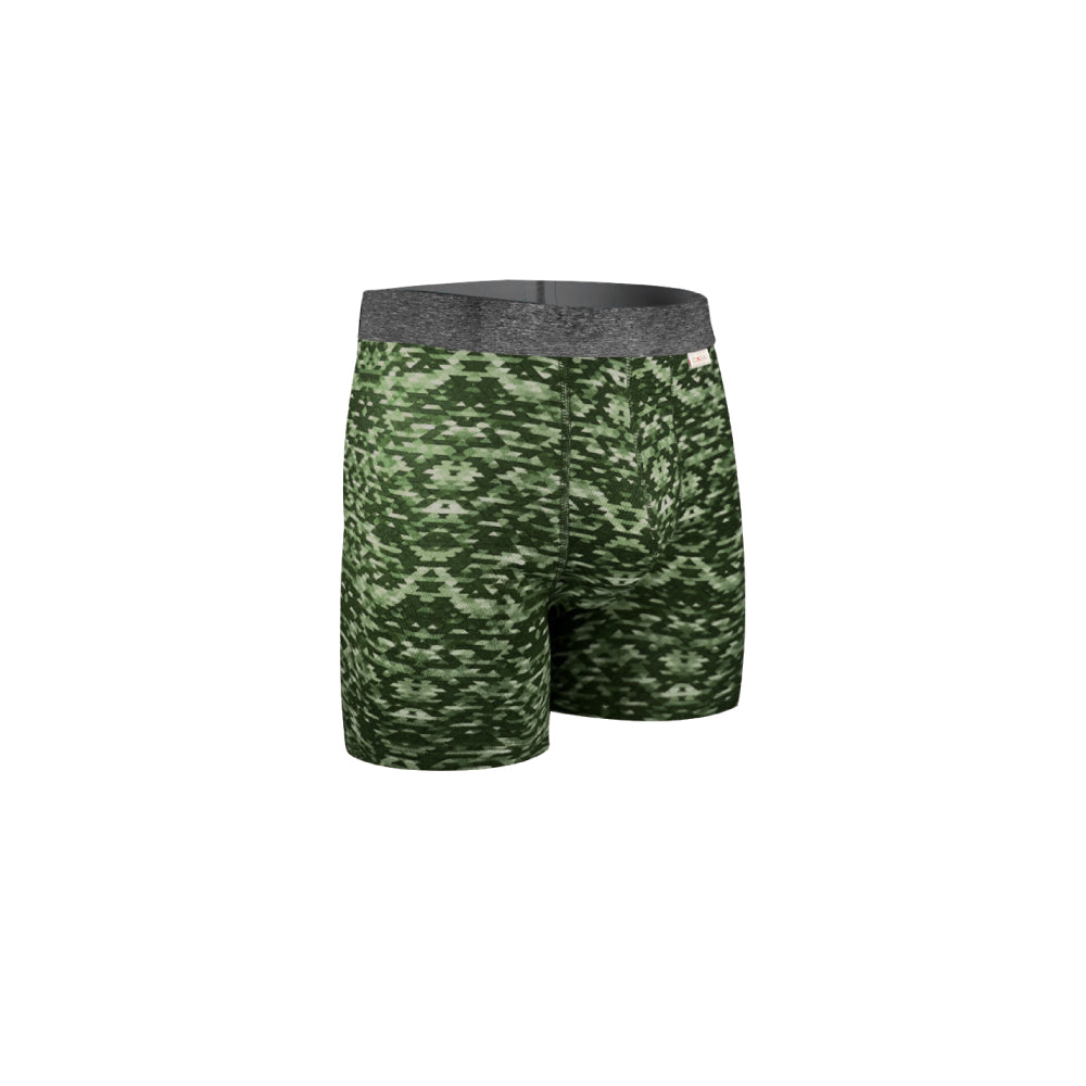 Boxer Largo Rombos Verde 6 Pack