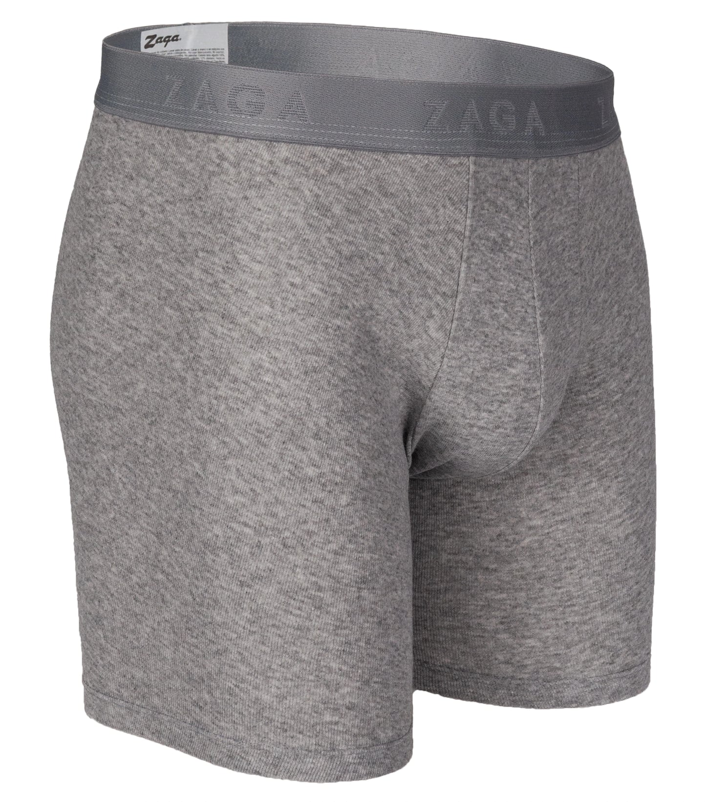 Boxer Largo Algodón 100% 6Pack Negro, Rayas, Jaspe
