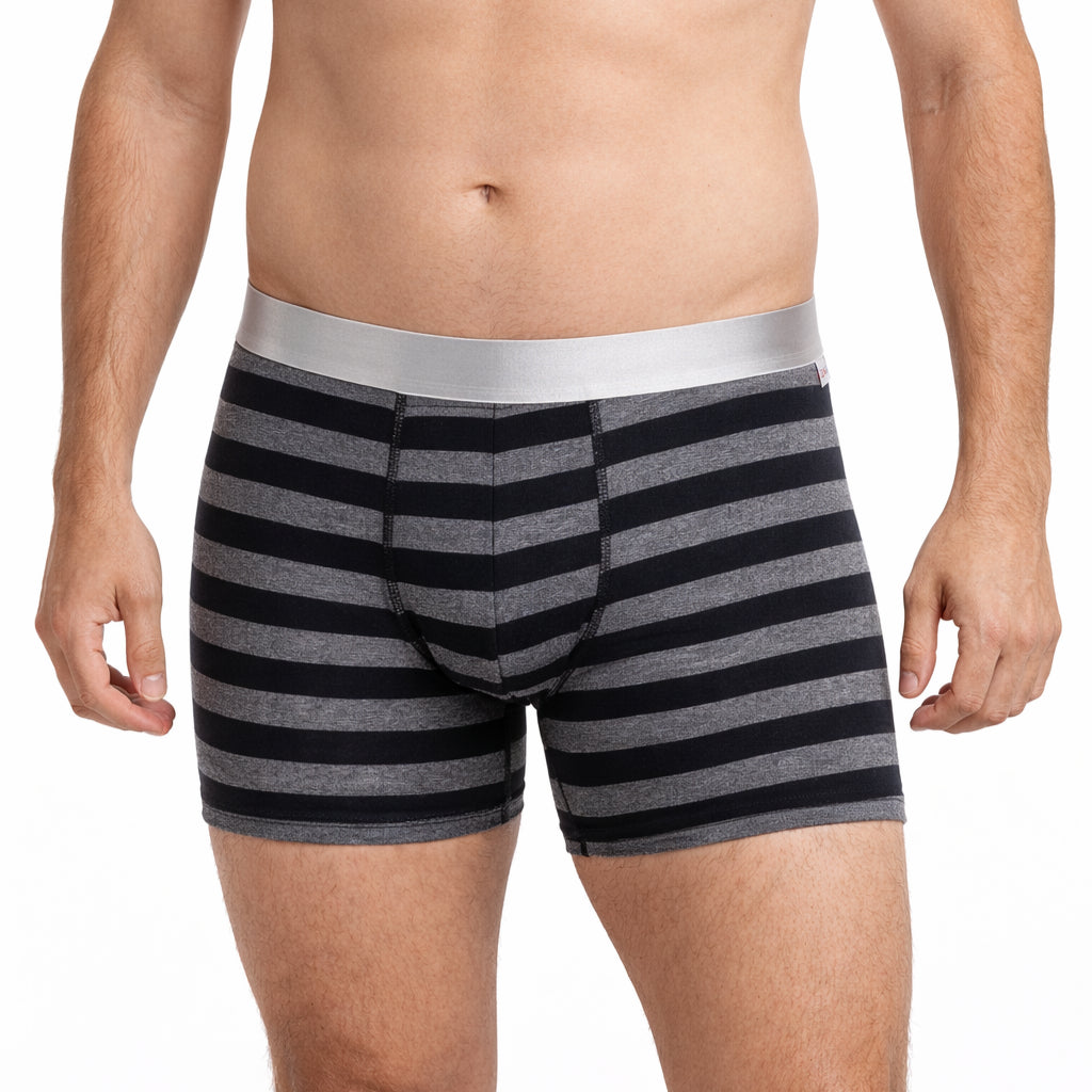 Zaga Boxer Largo 6 Pack Marino-Rojo-Negro-Rayas