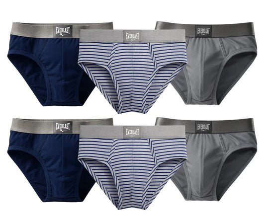 Brief 6 Pack Colores Lisos Rayas Everlast