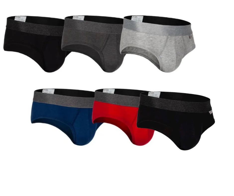 Brief 6 Pack Colores Lisos