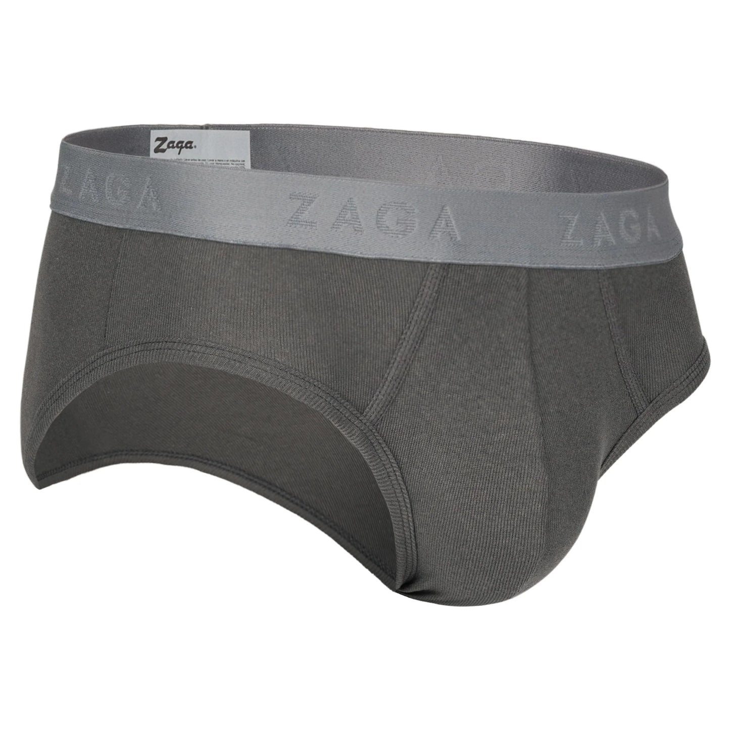 Brief Algodón 100% 6Pack Negro, Gris, Jaspe
