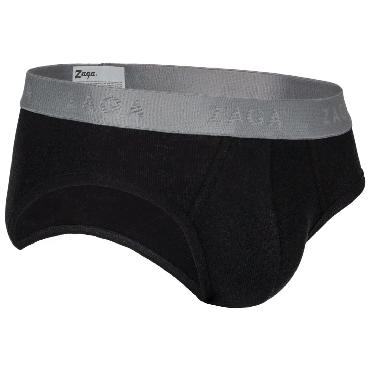 Brief Algodón 100% 6Pack Negro, Gris, Negro