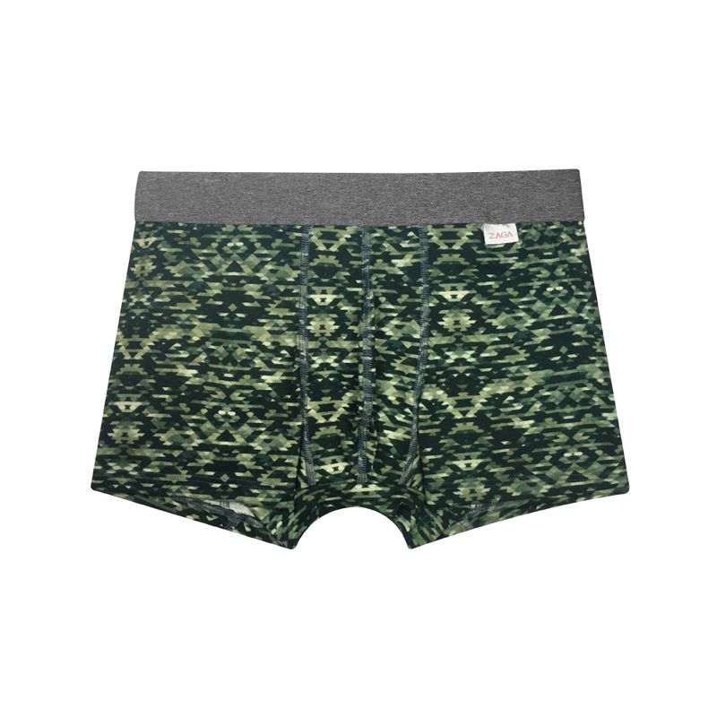 boxer corto super suave verde camuflaje hombre  moda comodidad 